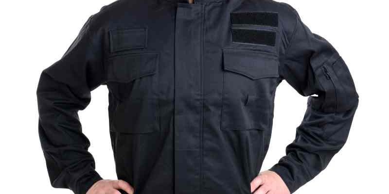 Letní černá dvojdílná policejní kombinéza – blůza_2 Letní černá dvojdílná policejní kombinéza – blůza