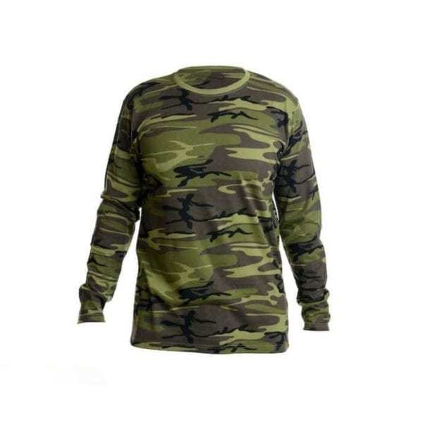 MASKÁČOVÉ TRIČKO PÁNSKÉ LS DL.RUKÁV MILITARY CAMOUFLAGE ALEX FOX