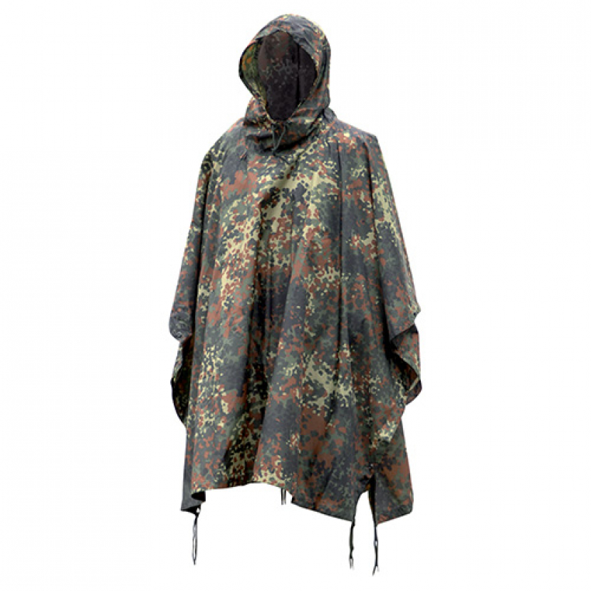 Pončo rip-stop - flecktarn