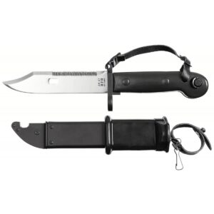 Bodák AK 47 s pochvou - černý-stříbrný