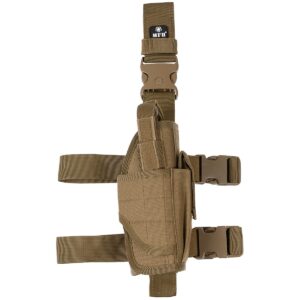 Stehenní pouzdro na pistoli pravé - coyote