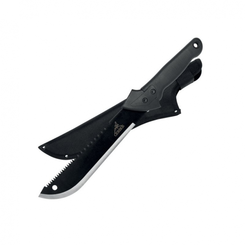 Mačeta Gerber Gator Junior s pilou a pouzdrem - černá