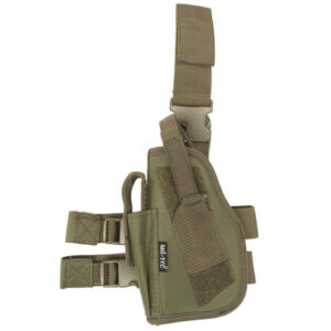 Pouzdro pistolové stehenní Mil-Tec Low levé - olivové