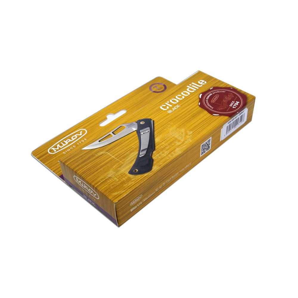 Kapesní zavírací nůž Mikov Crocodile se sponou - černý-stříbrný - Obrázek 4