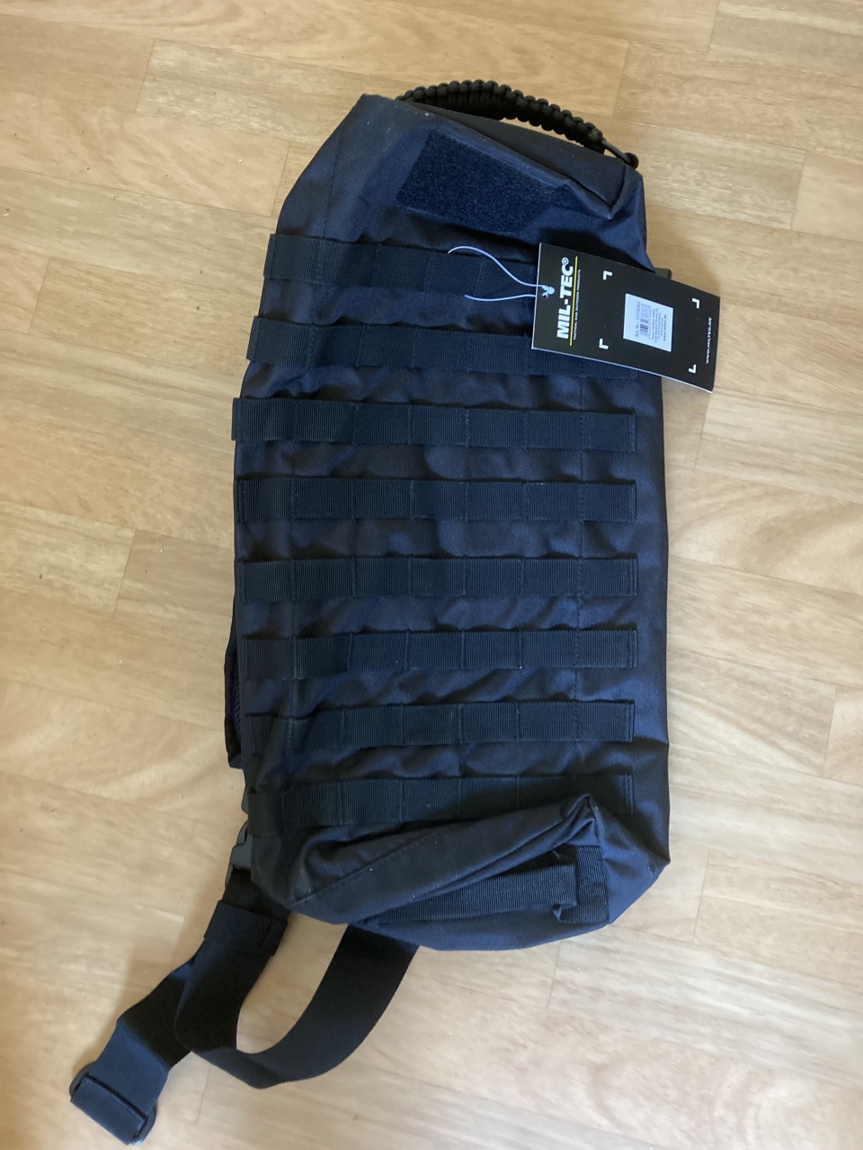 Batoh Mil-Tec Tanker s jedním popruhem - černý - Obrázek 4