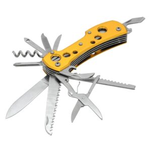 Nůž zavírací Cattara Multi 10 cm - žlutý