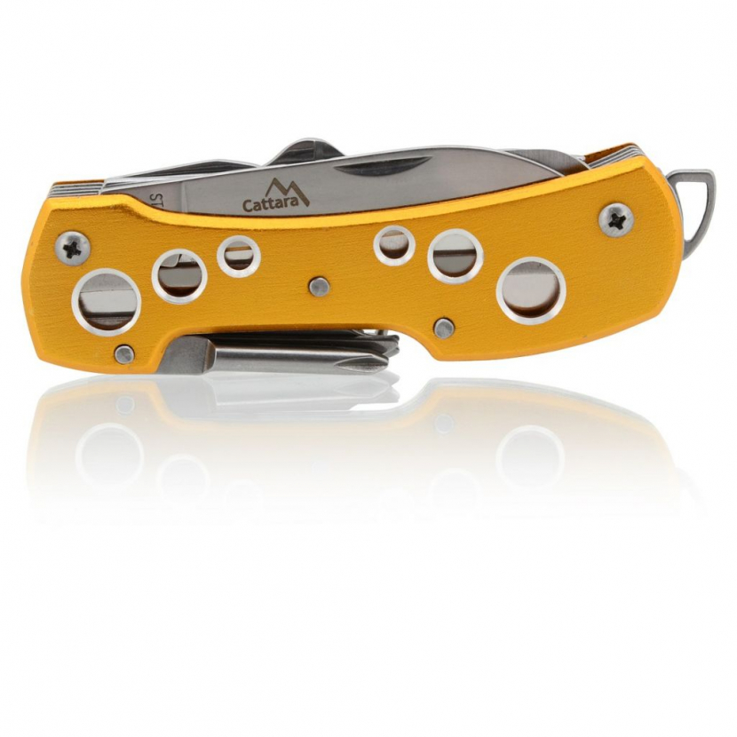 Nůž zavírací Cattara Multi 10 cm - žlutý - Obrázek 3