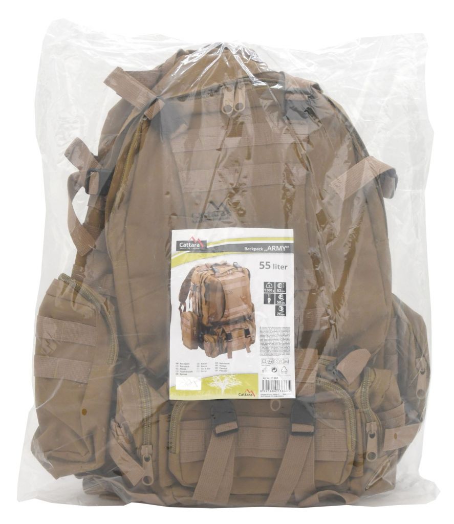 Batoh Cattara Army 55l - coyote - Obrázek 12