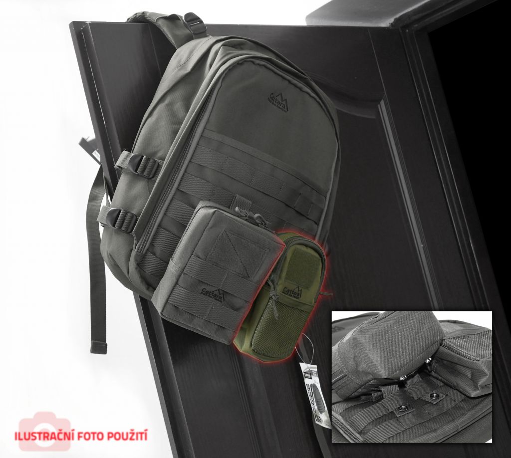 Brašna s popruhem Cattara Olivia 17x12x7 cm - olivová - Obrázek 6