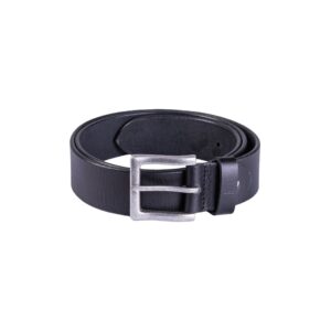 Opasek kožený Mil-Tec Nappa s kovovou přezkou - černý, 110