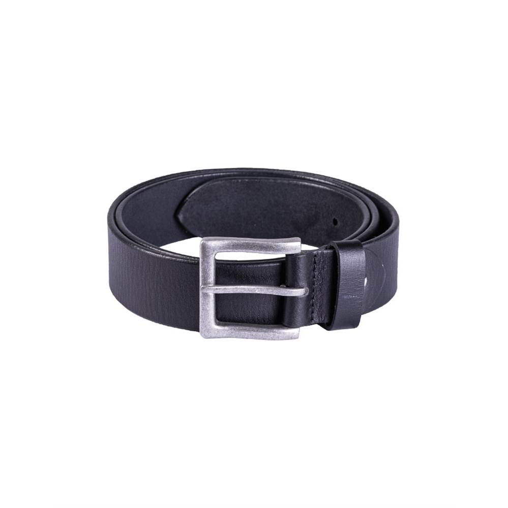 Opasek kožený Mil-Tec Nappa s kovovou přezkou - černý, 130