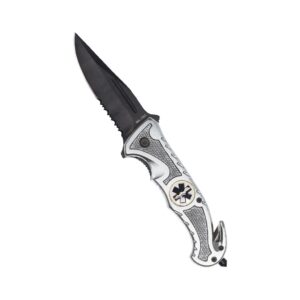 Nůž na přežití Rescue - stříbrný