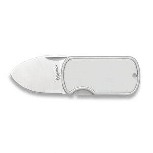 Nůž Albainox Dog Tag na klips - stříbrný