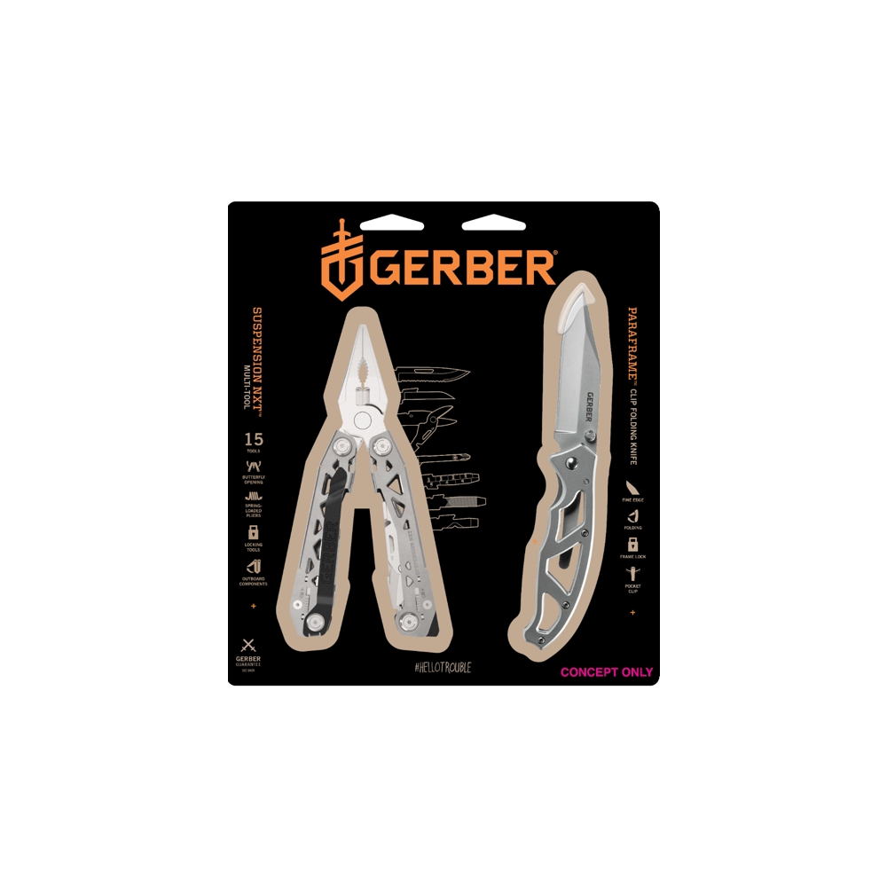 Set kleště Suspension-NXT+nůž Paraframe - stříbrný - Obrázek 2