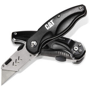 Zavírací nůž na krabice CAT CT980018 - černý