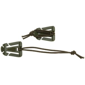 Spona MFH Molle s pružnou tkanicí 2 ks - olivová