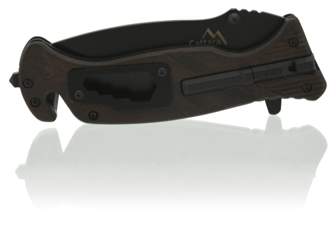 Nůž zavírací Cattara Black Blade s pojistkou 21,7 - černý - Obrázek 6