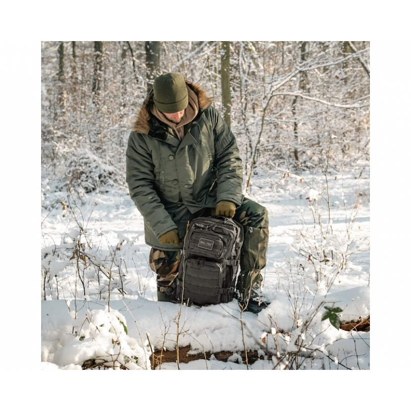 Batoh Mil-Tec US Assault Tactical L - tmavě šedý - Obrázek 14