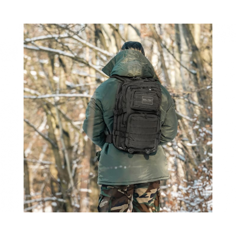 Batoh Mil-Tec US Assault Tactical L - tmavě šedý - Obrázek 15