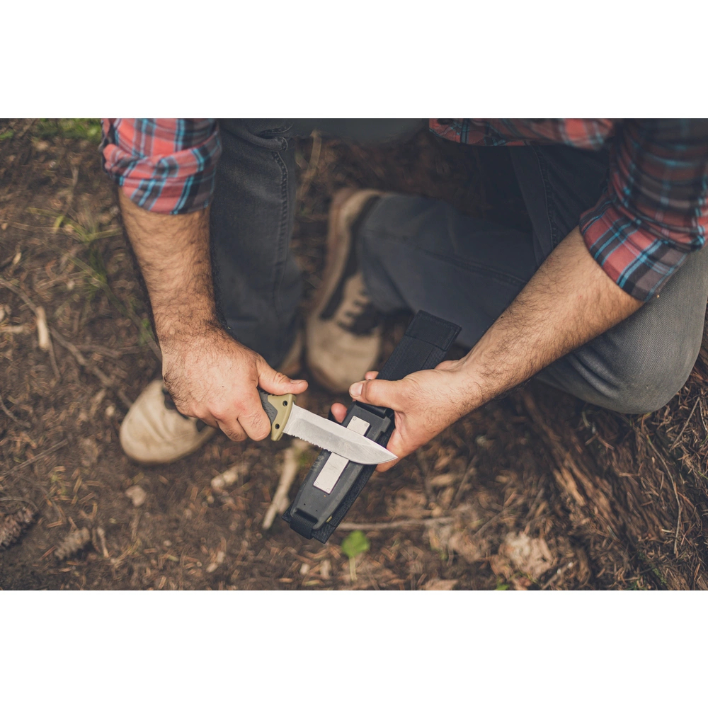 Nůž Gerber Ultimate Survival s kombinovaným ostřím - černý-olivový - Obrázek 5