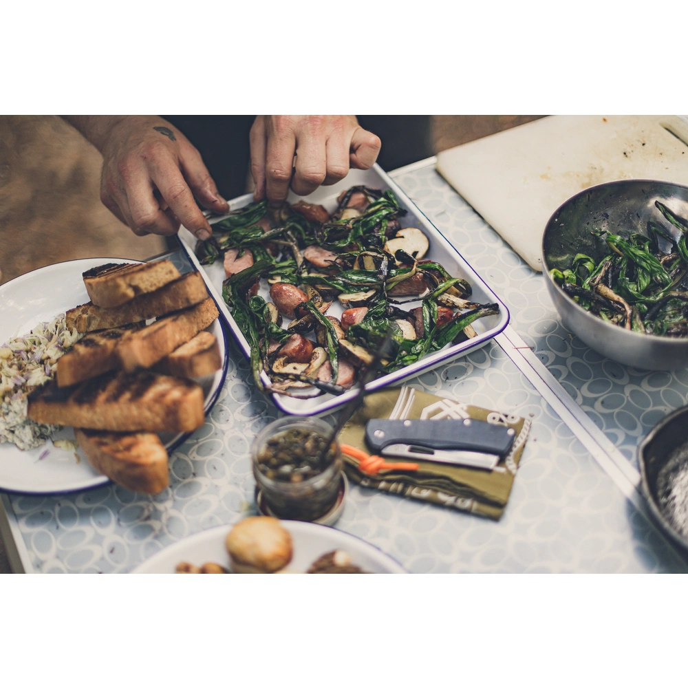 Zavírací nůž hladké ostřím Gerber FlatIron D2 Micarta - šedý-stříbrný - Obrázek 4