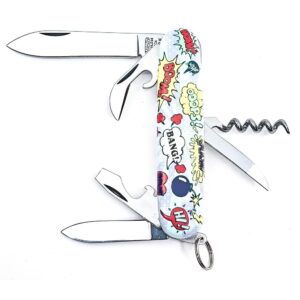 Kapesní zavírací nůž Mikov 100-NH-6 AK Comics - barevný-stříbrný