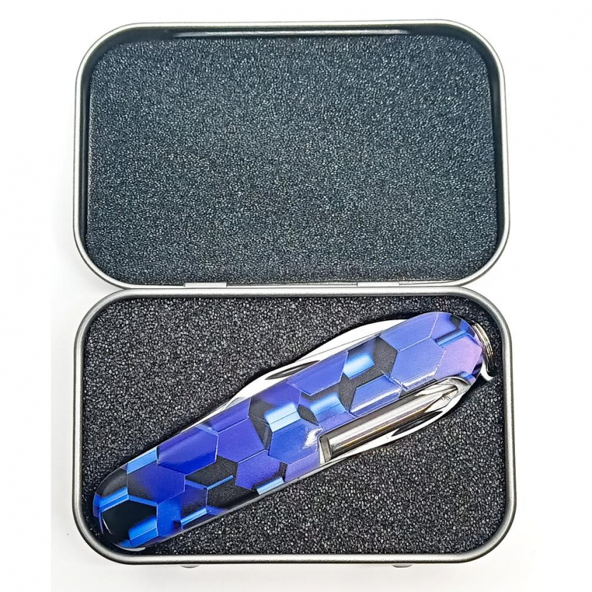 Kapesní zavírací nůž Mikov 100-NH-6 AK Matrix - modrý-stříbrný - Obrázek 2