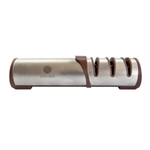 Ostřič nožů (brousek) Taidea Kitchen Deluxe V-San - stříbrný