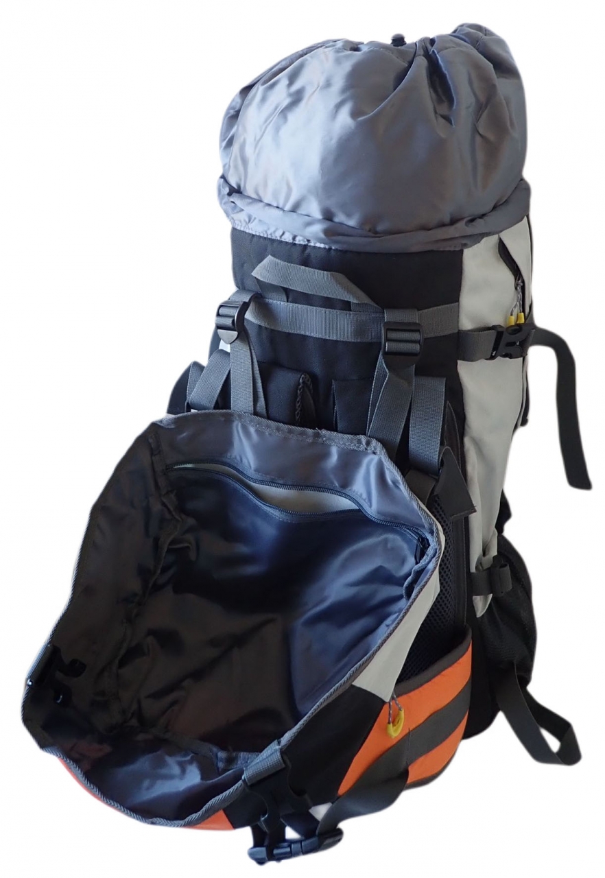 Batoh pro horskou turistiku Brother 85 l - černý-oranžový - Obrázek 4