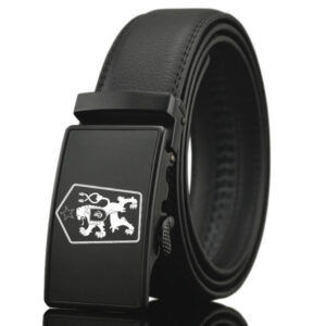 Opasek kožený Striker ČSSR Retro nastavitelný 3,5 cm - černý, 130