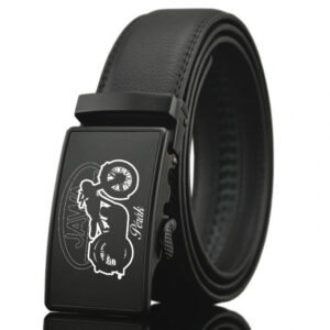 Opasek kožený Striker Jawa Pérák nastavitelný 3,5 cm - černý, 130