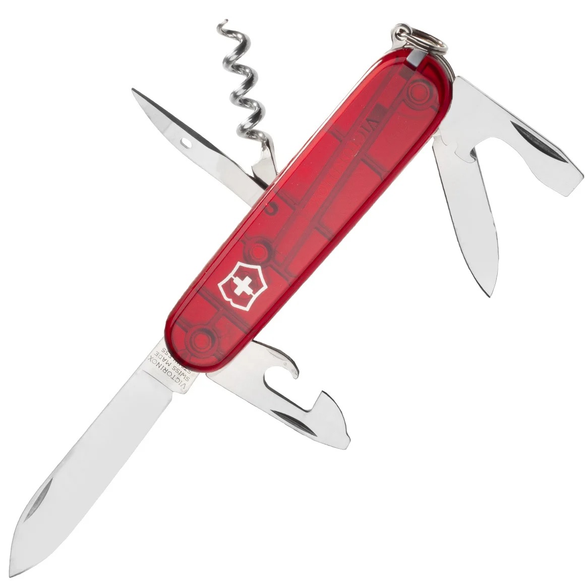 Nůž zavírací Victorinox Spartan Translucent - červený - Obrázek 7