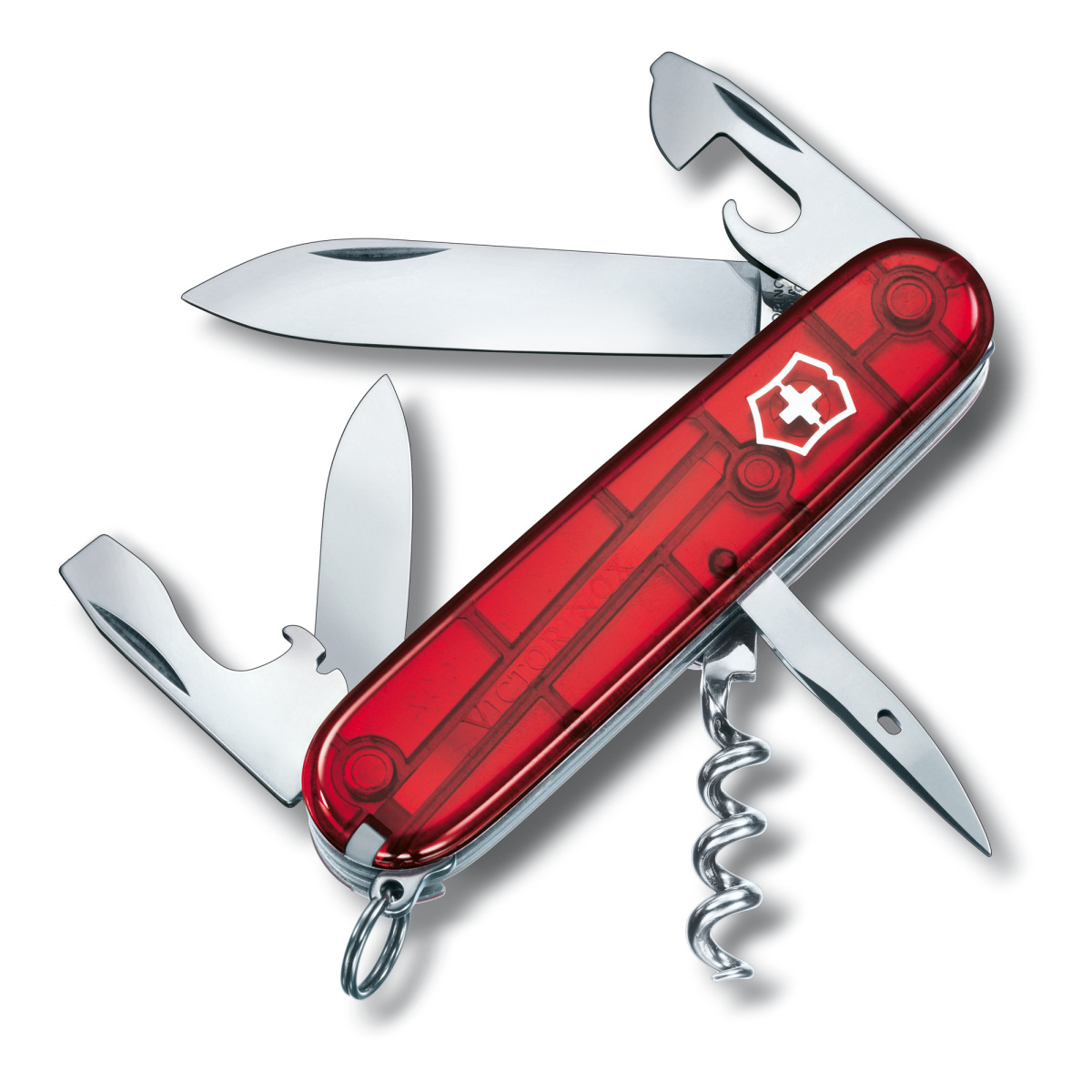 Nůž zavírací Victorinox Spartan Translucent - červený