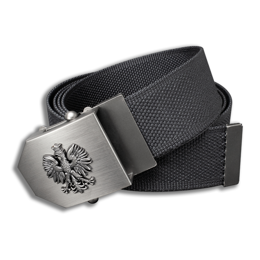 Opasek Polská orlice 4 cm nastavitelný - černý, 150