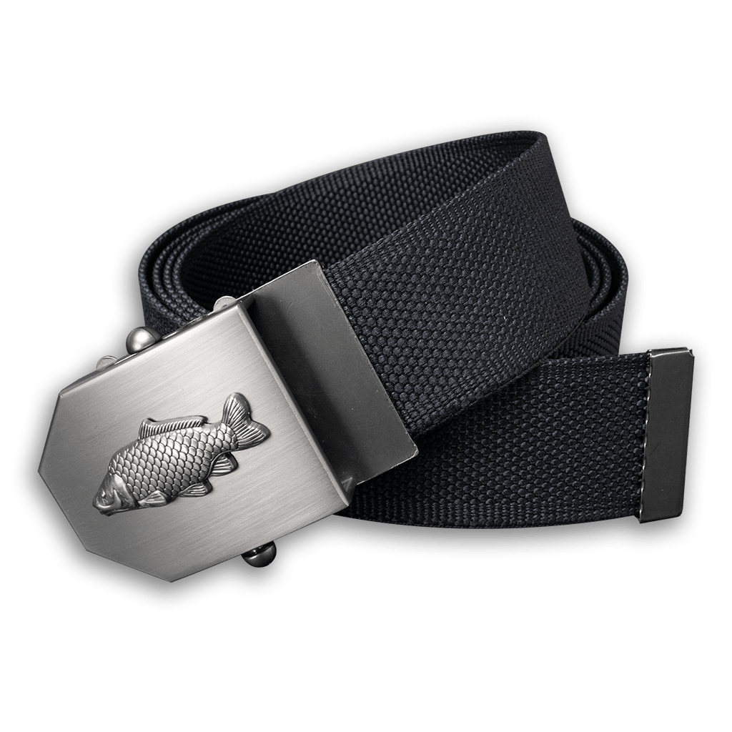 Opasek rybářský Kapr 4 cm nastavitelný - černý, 150