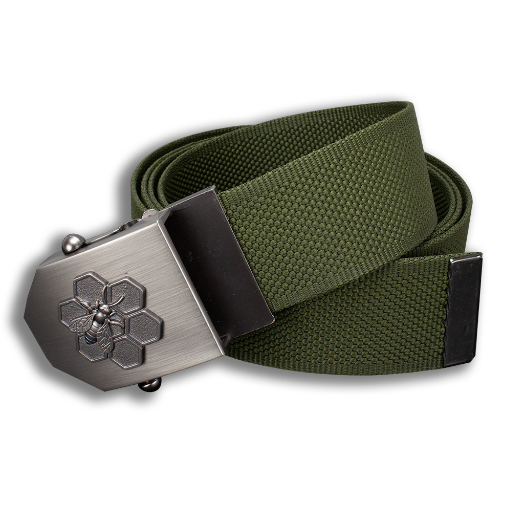 Opasek včelařský Včelka 4 cm nastavitelný - olivový, 150