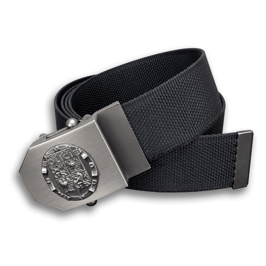 Opasek Městská policie 4 cm nastavitelný - černý, 150