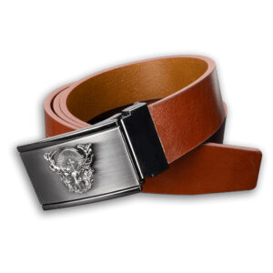 Opasek kožený myslivecký Jelen Hubert Patina 3,5 cm - hnědý, 120