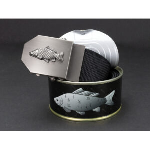 Opasek dárkový rybářský Kapr 4 cm - černý, 150