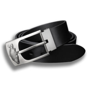 Opasek kožený rybářský Kapr malý 4 cm - černý, 120