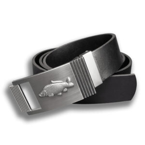 Opasek kožený rybářský Kapr Vruby 4 cm - černý, 120