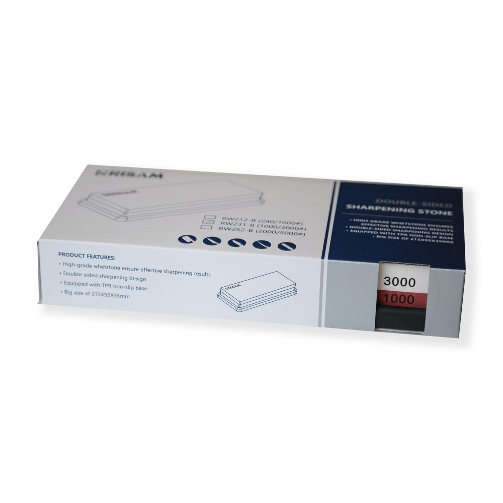 Brusný kámen Risam RW231 zrnitost 3000+1000 - béžový-oranžový - Obrázek 2