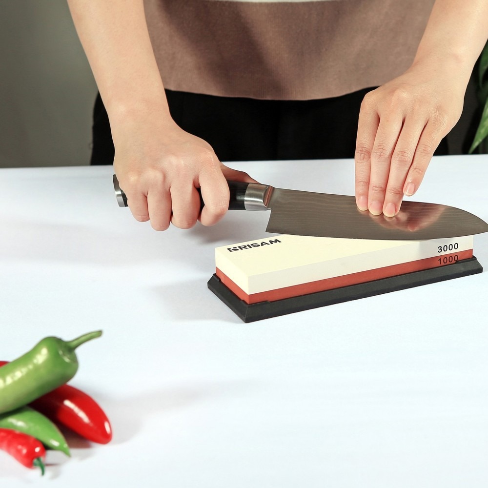 Brusný kámen Risam RW231 zrnitost 3000+1000 - béžový-oranžový - Obrázek 3