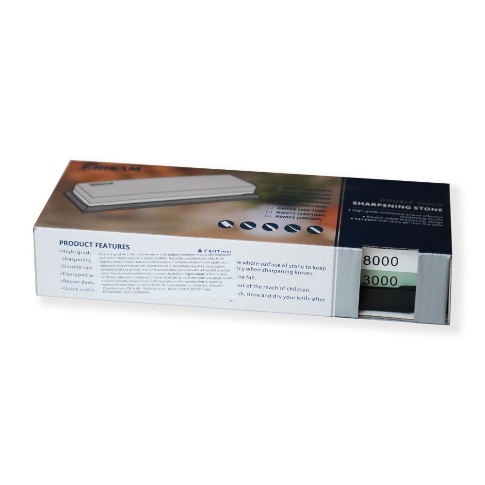 Brusný kámen Risam RW001 zrnitost 8000+3000 - šedý - Obrázek 2