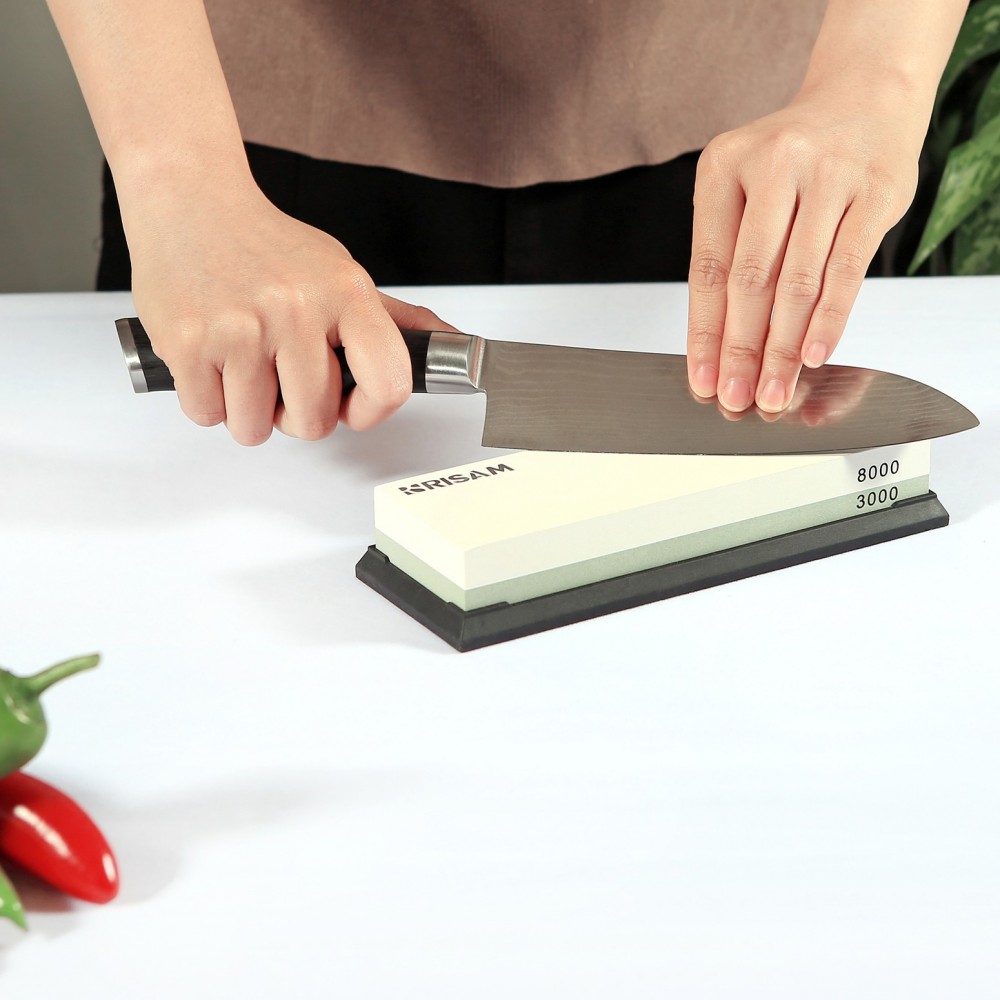 Brusný kámen Risam RW001 zrnitost 8000+3000 - šedý - Obrázek 3