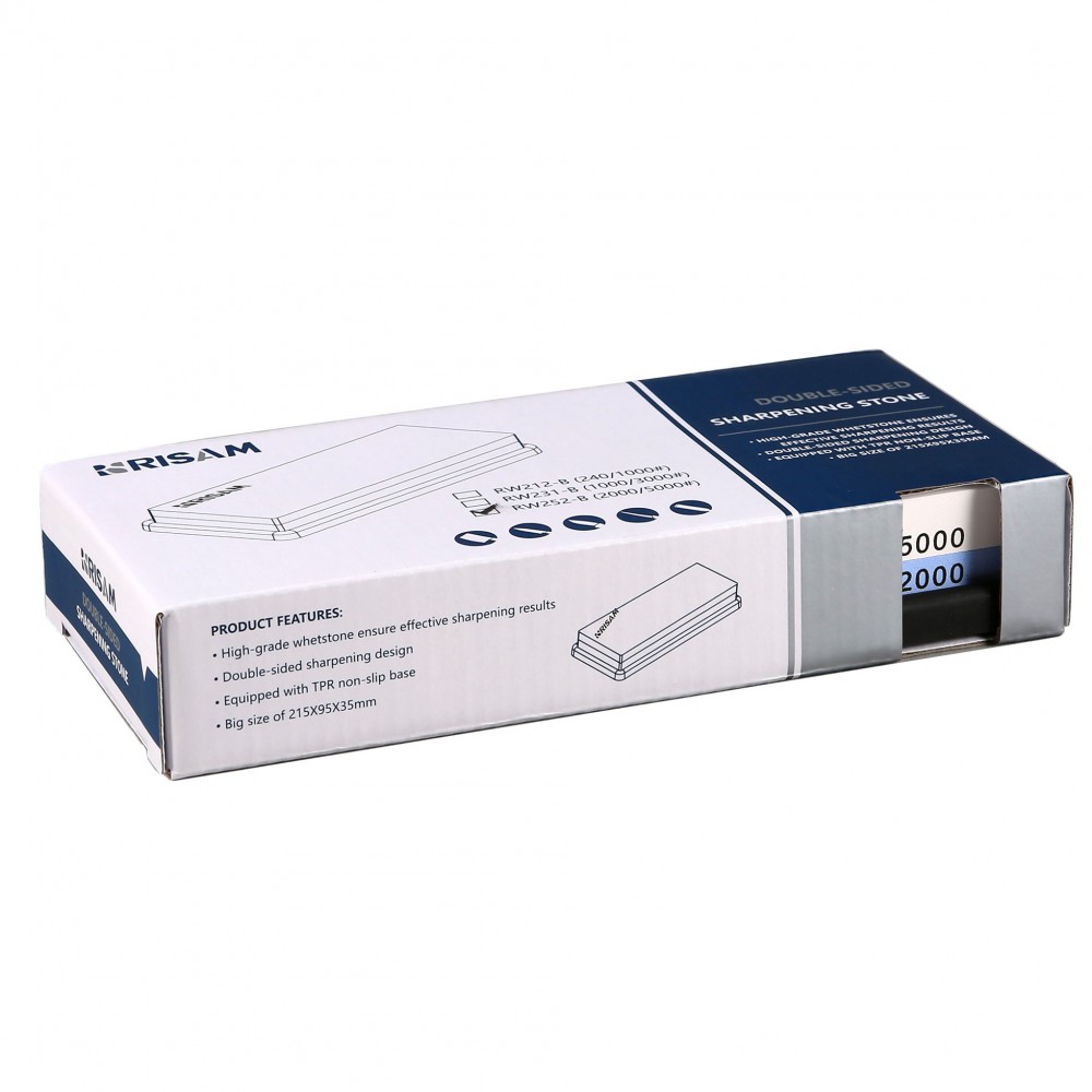 Brusný kámen Risam RW252-B zrnitost 5000+2000 - šedý-modrý - Obrázek 4