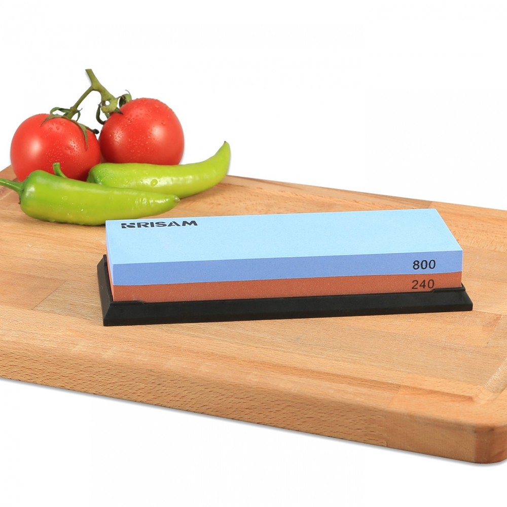 Brusný kámen Risam RW003 zrnitost 800+240 - modrý-oranžový - Obrázek 3