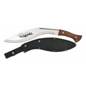 Mačeta Albainox Black Nepal 34,5 cm - stříbrný-hnědý