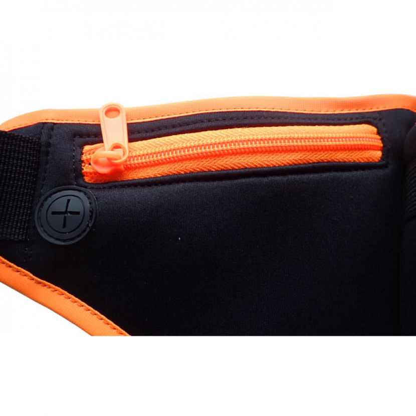 Sportovní ledvinka Acra s lahví na nápoje - černá-oranžová - Obrázek 4