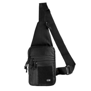 Batoh přes rameno M-Tac Bag Shoulder Chest Velcro - černý